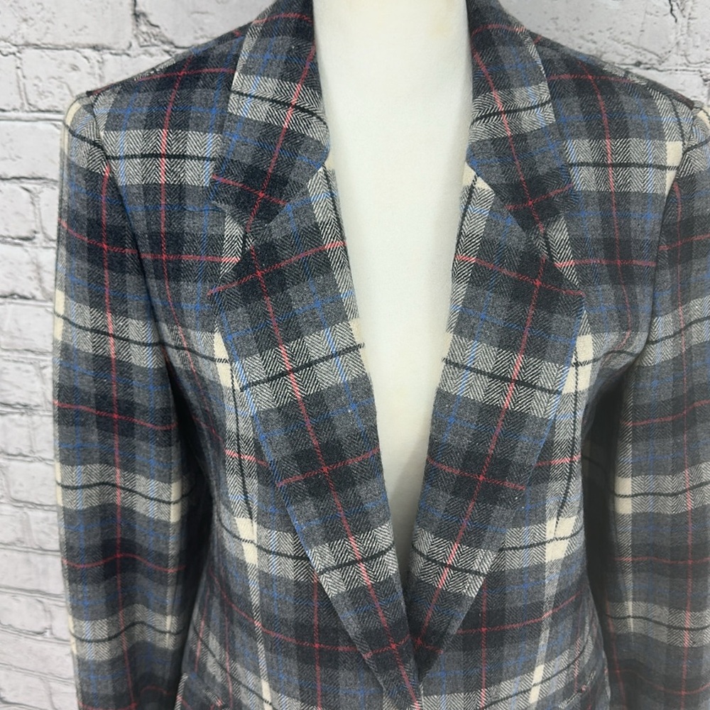 Pendleton Tweed Virgin Wool Single Button Fitted … - image 3